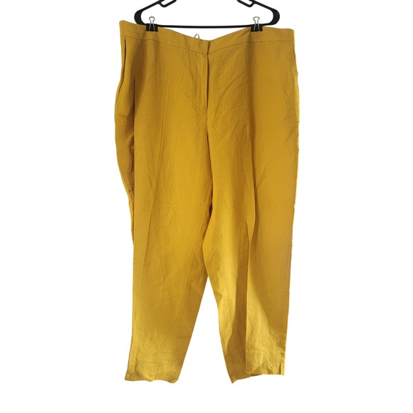 Kasper Career Pants Butterscotch Trousers NWT Straight Leg Office‎ Size 20W - Picture 1 of 6
